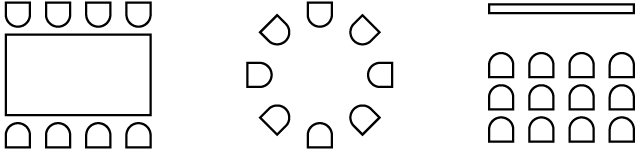 Bestuhlungsvarianten STELLWERK LOFT